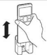 MITSUBISHI Avanti SRK13YSA-W - Using the remote control holder - 1