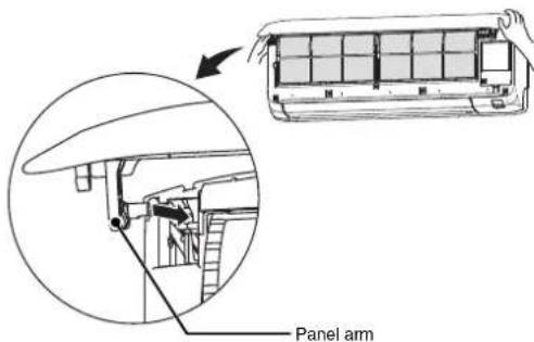 Panel arm