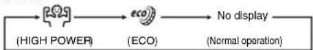 MITSUBISHI Avanti SRK13YSA-W - Press the HI/ECO button. - 1