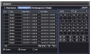 Q-See QT848 - EVENT SEARCH - 1