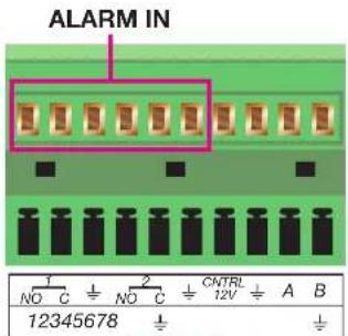 Q-See QT848 - ALARM INPUT - 1