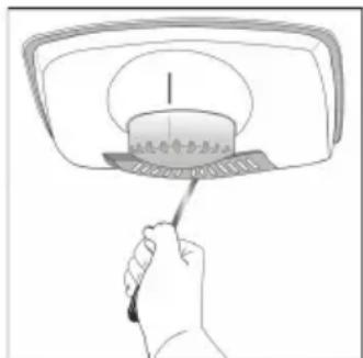 Defy DAC631 - Replacing the illumination lamp - 1