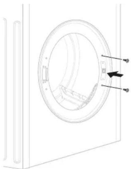 LG WF-DT90TW - Switch between the position the hinge assembly and door latch assembly and then tighten the screws in reverse order. - 4