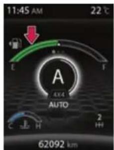 11:45 AM 22°C E F A 4X4 AUTO C H 2 HH 62092 km