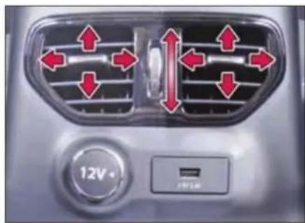 Tata Hexa (2017) - Second row center console air vents - 1