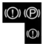 Tata Nano - Parking brake cum low brake fluid warning light : - 1