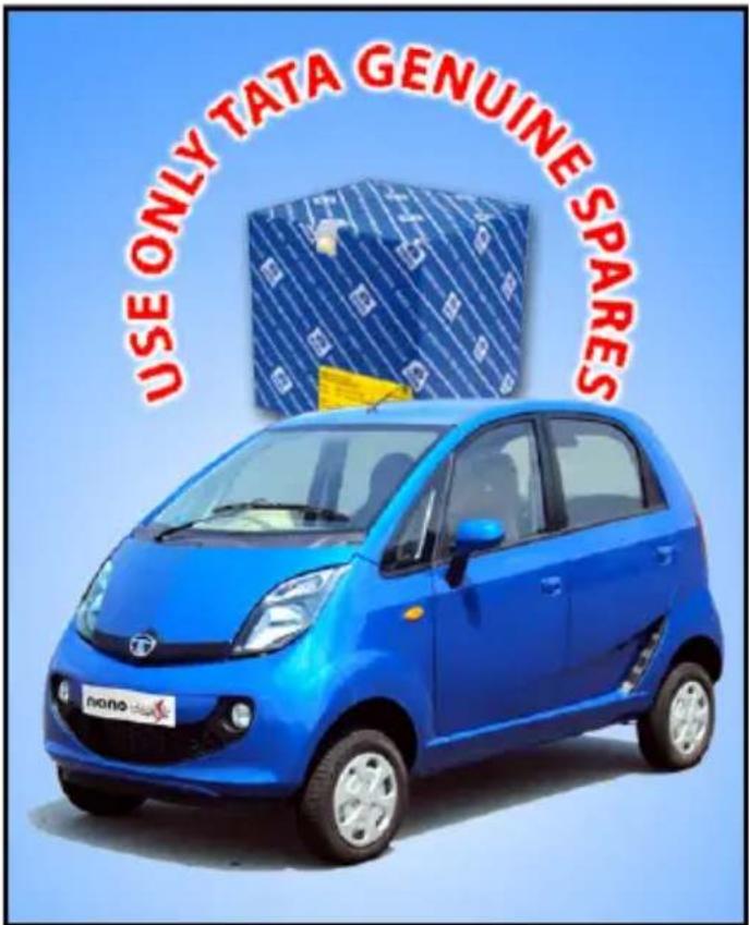 USE ONLY TATA GENUINE SPARES nono