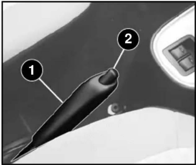 Diagram of a pen tip with numbered labels pointing to specific parts, likely for technical or educational purposes.