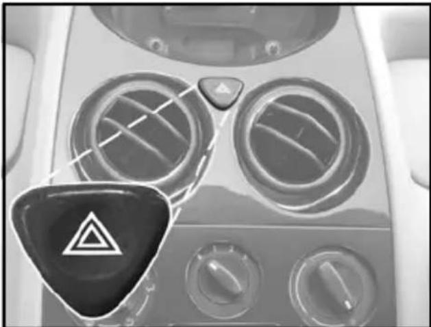 Tata Nano - Advance Warning Triangle : Hazard Warning Switch : - 2
