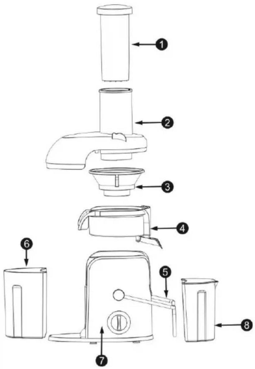 Vivax SJ-150 - ДЕЛОВИ НА УРЕДОТ - 1