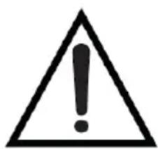 Warning symbol image with exclamation mark inside a triangle