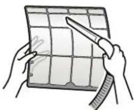 Godrej GIC 18ITC3- WUA - Wash the air filters with water or clean them with vacuum cleaner. - 1