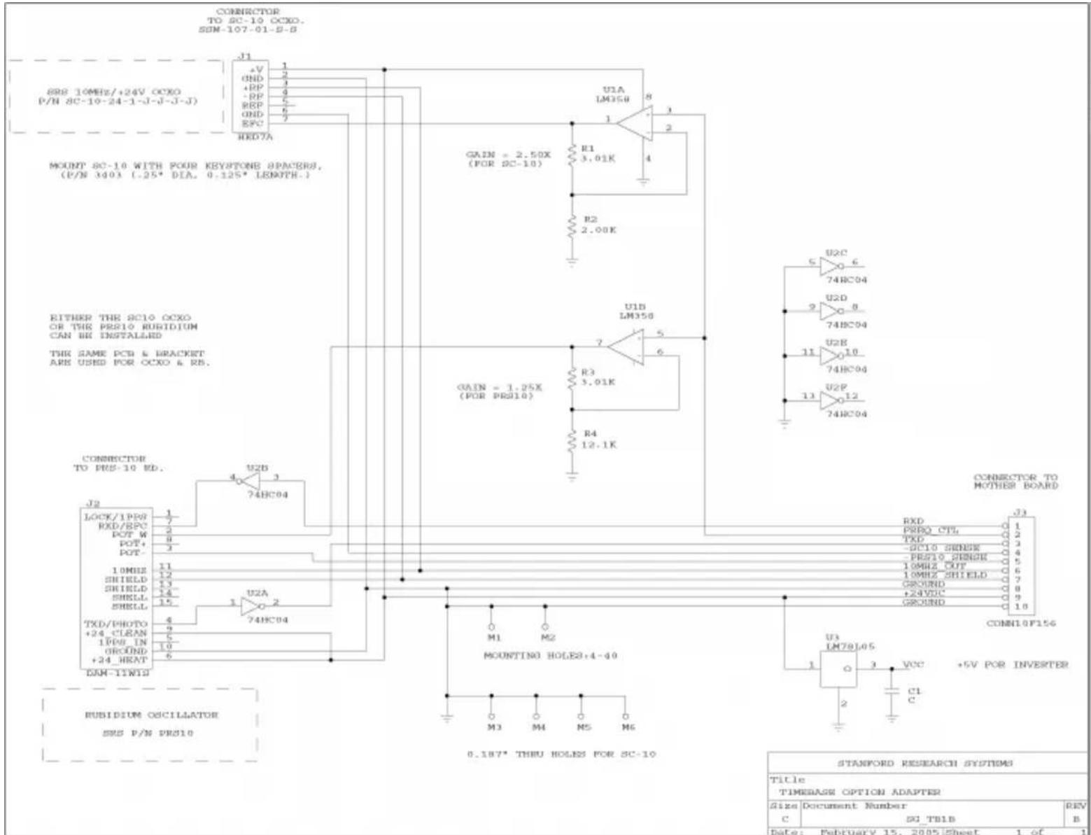 SRS SG380 - Appendix C : Schematic Diagrams - 63