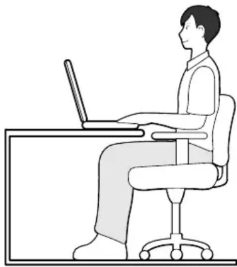 SAMSUNG NP350U2Y - Adjust the heights of desks and chairs appropriate to your height. - 1