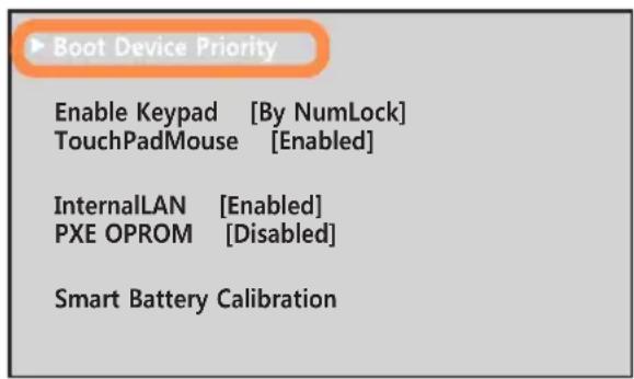 SAMSUNG NP350U2Y - Changing the Boot Priority - 1