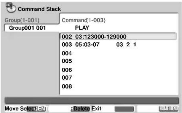 PIONEER DVD-V5000 - Use the ↑/↓ (cursor up/down) buttons to select the group to be divided. - 1