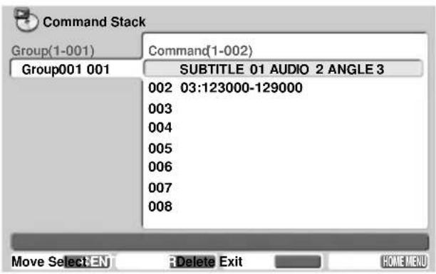 PIONEER DVD-V5000 - Example 5: Select subtitle 1, audio 2, angle 3 - 3