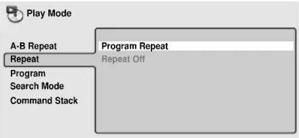 PIONEER DVD-V5000 - Select a repeat play option. - 1