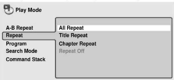 PIONEER DVD-V5000 - Select a repeat play option. - 2