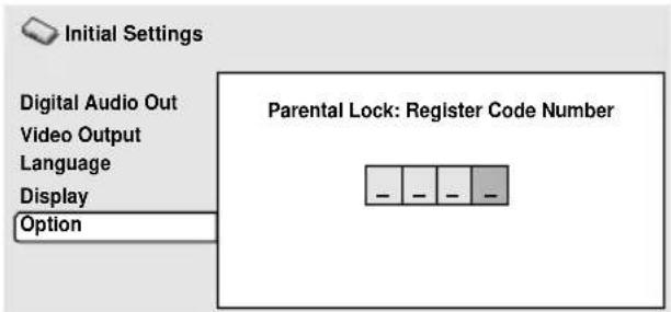 PIONEER DVD-V5000 - Registering a new password - 2