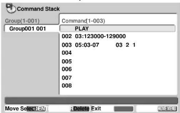PIONEER DVD-V5000 - Erase Barcode Stack/Command Stack Settings - 1