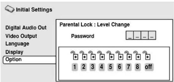 PIONEER DVD-V5000 - Use number buttons on the Remote control to enter your password, then press ENTER. - 1
