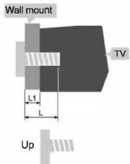 Wall mount TV L1 L Up