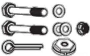 HYUNDAI HYCM63E - Open the bag of fixings and ensure it contains the following bags: - 2