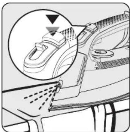 Technical diagram of a car interior showing a close-up of the seat and dashboard with a magnified inset highlighting the seat area (no text or symbols present)