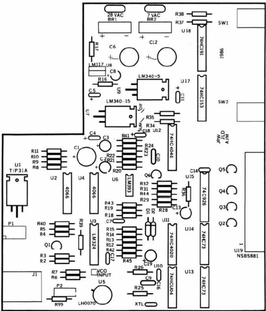SRS SR540 - SR540 PARTS LIST - 1