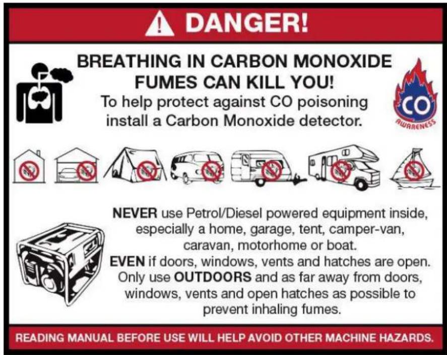 HYUNDAI P4100P - Carbon Monoxide (where applicable). - 1