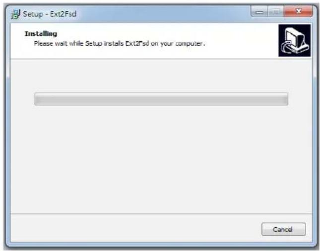 Setup - Ext2Fsd Installing Please wait while Setup installs Ext2Fsd on your computer. Cancel