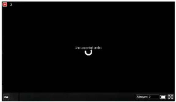 Unsupported codec Stream 2