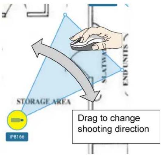 STORAGE AREA IP8166 Drag to change shooting direction