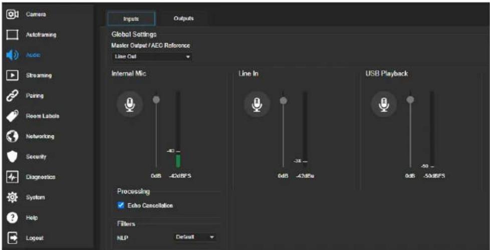 Vaddio IntelliSHOT - AUDIO PAGE - 2