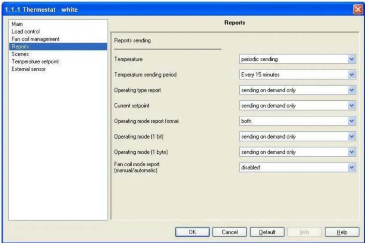 Gewiss GW10793 - "Reports" menu - 1