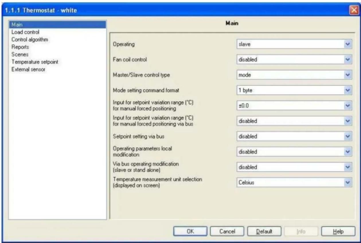 Gewiss GW10793 - "Main" menu - 1