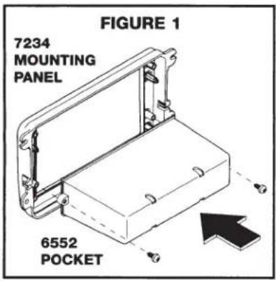 FIGURE 1 7234 MOUNTING PANEL 6552 POCKET
