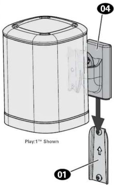 SANUS WSWM22 - Mount Assembly to Wall Plate - 4