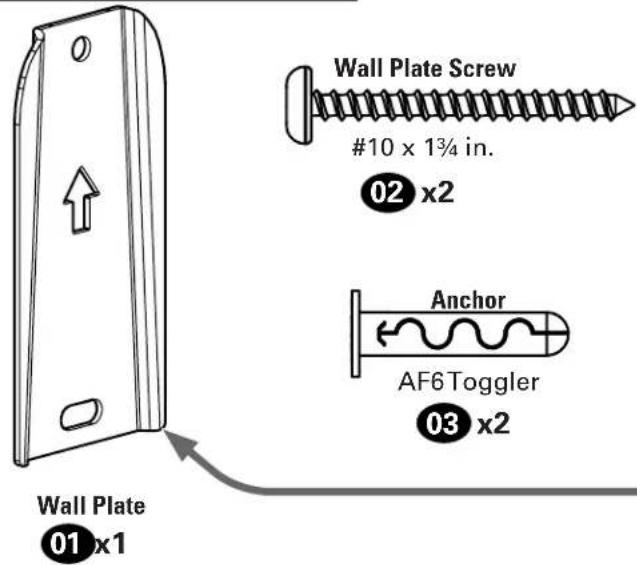 SANUS WSWM22 - Supplied Parts and Hardware - 2