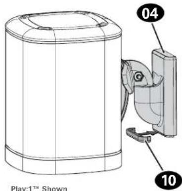 SANUS WSWM22 - Mount Assembly to Wall Plate - 5