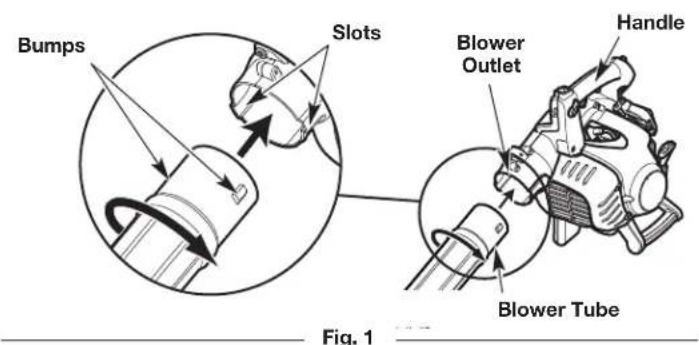 TROY-BILT TB27VH - Installing the Nozzle - 1