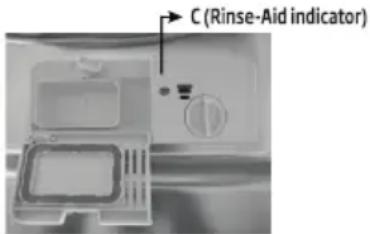 Godrej DWT EON MGNS 8C NF - When to refill the rinse aid dispenser - 1