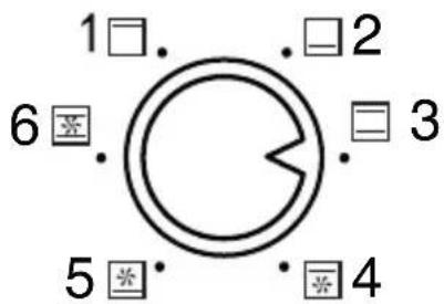 1□. 6※. 5※. 4 2 3
