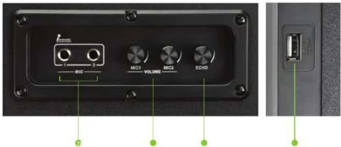 MIC MIC1 VOLUME MHC2 ECHD 7