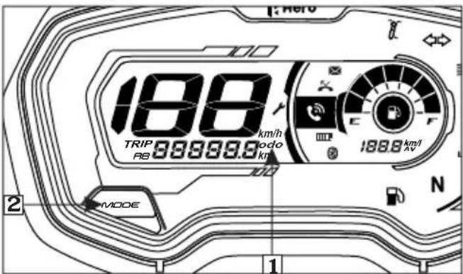 188 TRIP AB 99999.6 km/h mode km/h 188.0 km/h 188.0 kV N MODE