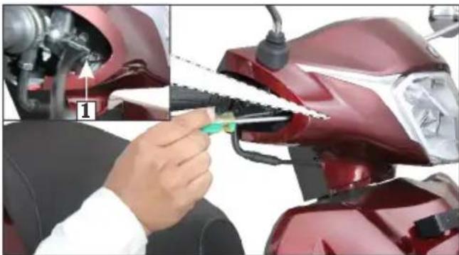 HERO Destini 125 Xtec (2022) - Headlamp focus adjustment (VX &amp; LX variant) - 1