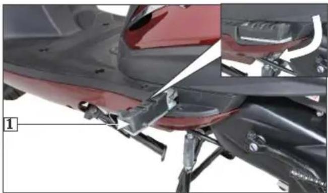 HERO Destini 125 Xtec (2022) - Pillion footrest - 1