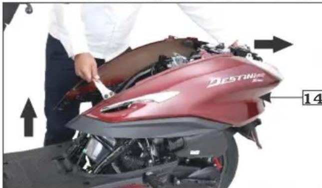 HERO Destini 125 Xtec (2022) - Tail/stop lamp connector - 1