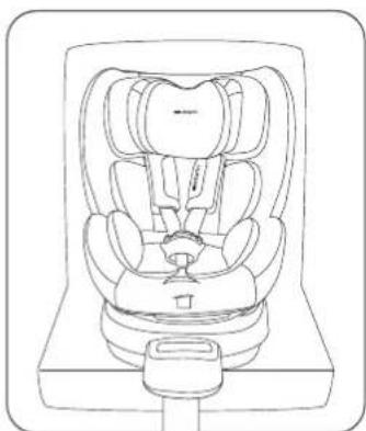 Osann Floyd - Place the child seat forwarder facing on a vehicle seat. - 1